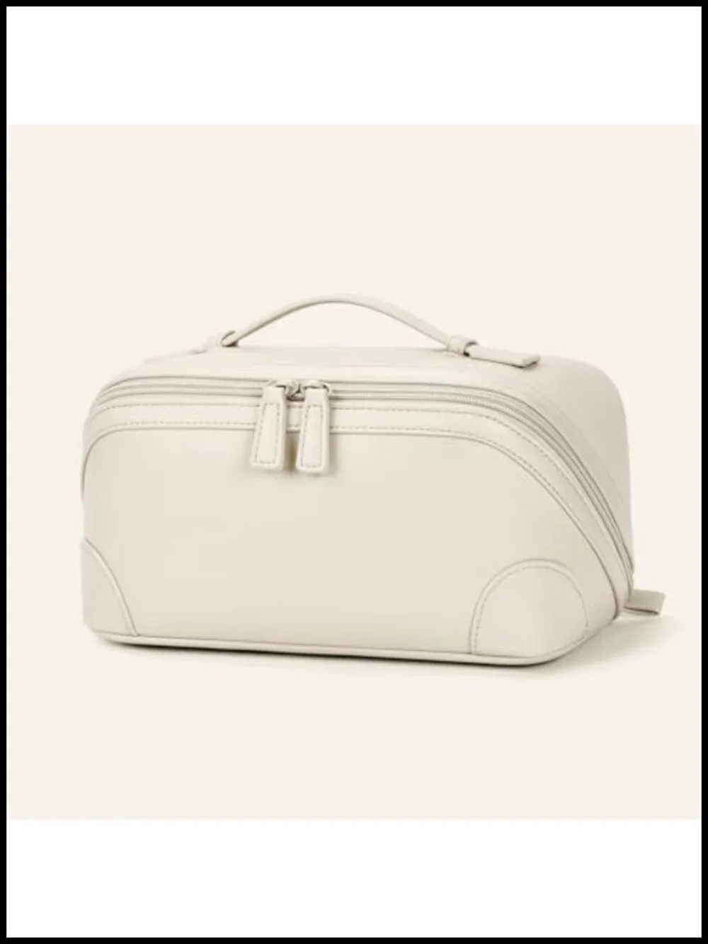 Large Capacity Waterproof PU Leather Cosmetic Bag Toiletry Bag